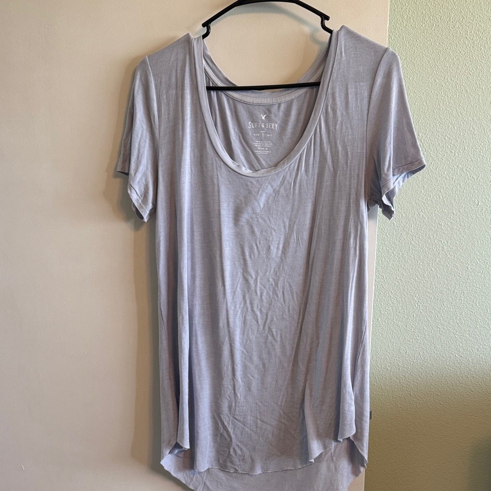 Soft Baby Blue Women's Top
